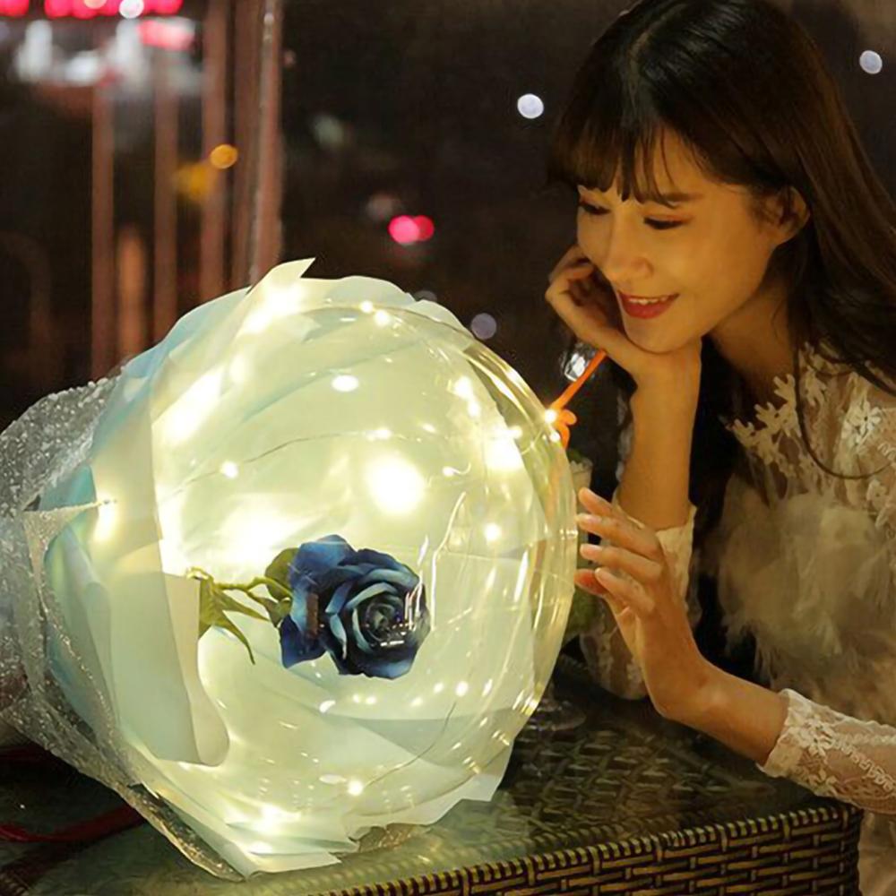 <B>👩‍❤‍👨Pre Valentine's Day Sale-LED Luminous Balloon Rose Bouquet</B>