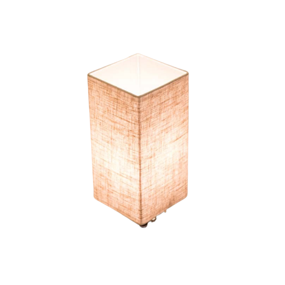 Linen Square Table Lamp