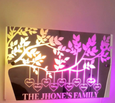 Personalized Name Mirror Light