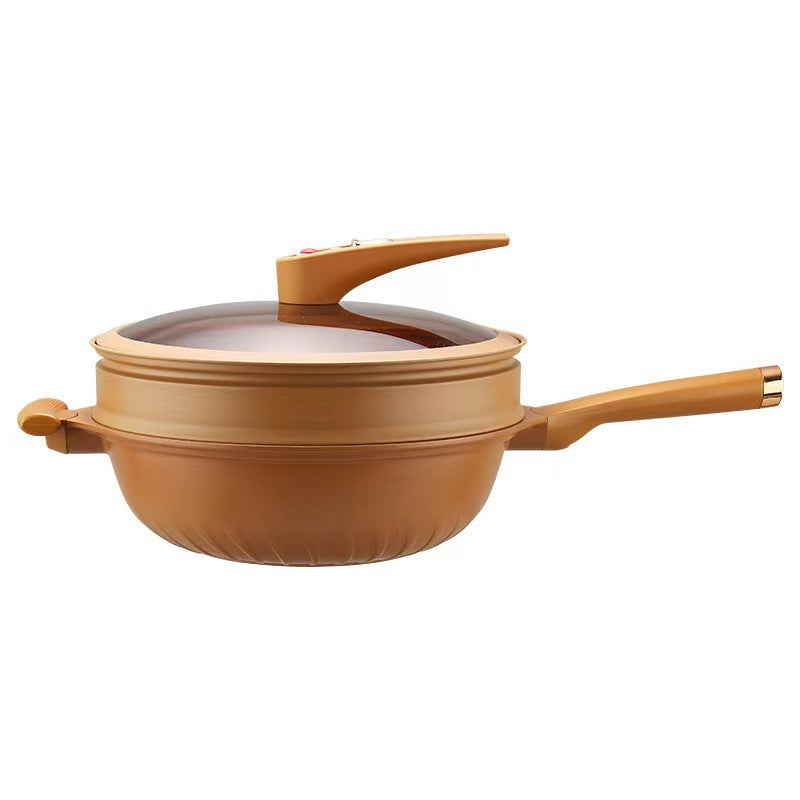 Non-Stick Wok With Steamer Basket