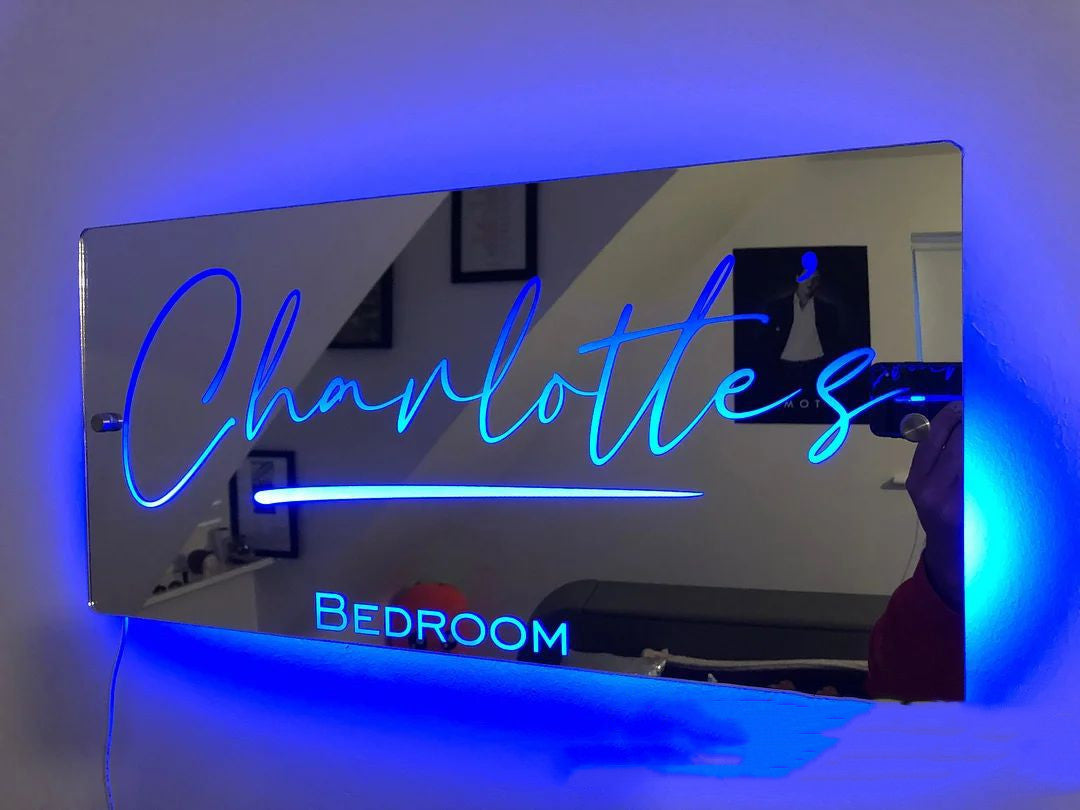 Personalized Name Mirror Light