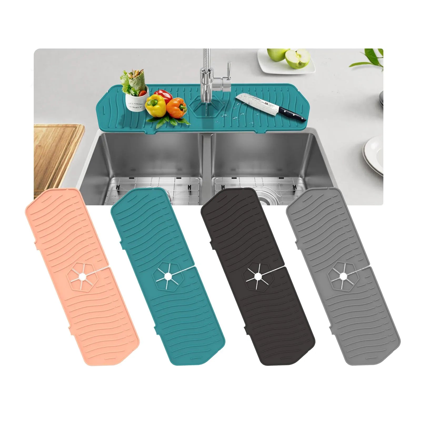 Kitchen Silicone Faucet Drying Mat